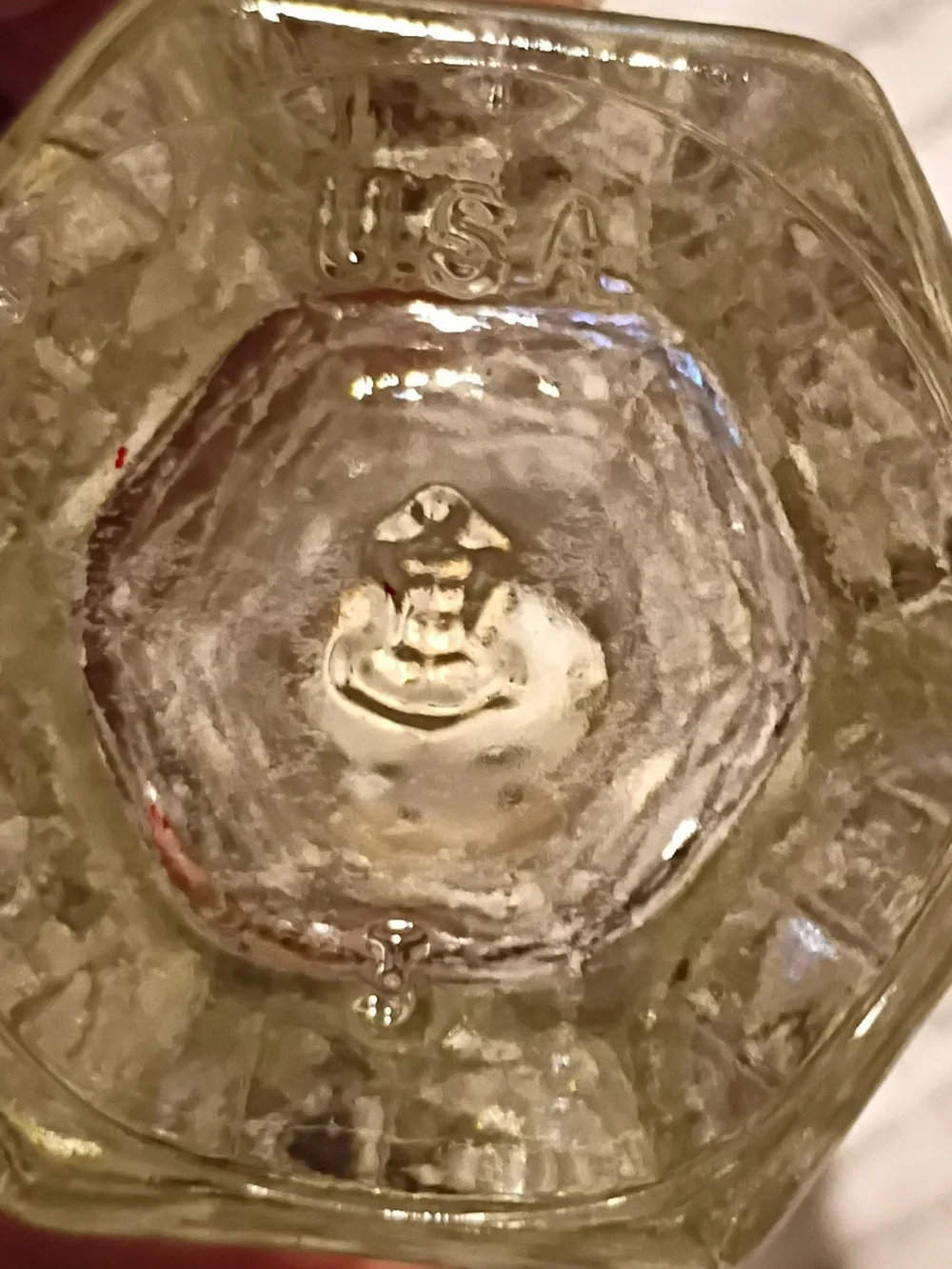 Vintage Anchor Hocking  Salt & Pepper Shakers Diamond Cut Clear GUC